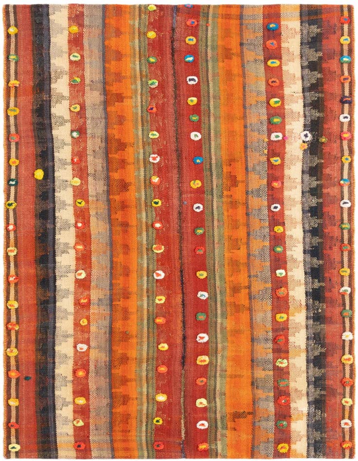 Detail image of 4' 7 x 7' 2 Jajim Rug