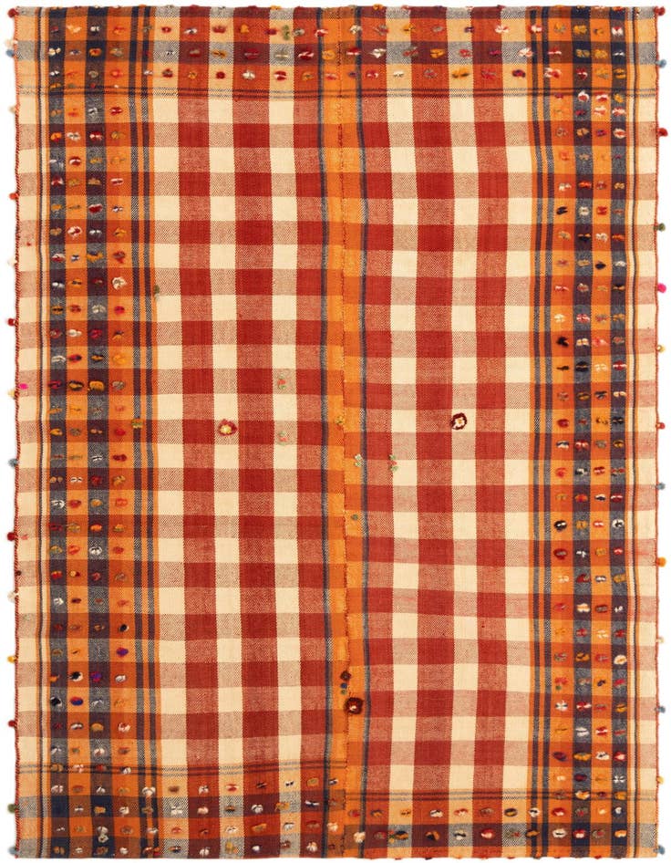 Detail image of 4' 8 x 7' 5 Jajim Rug