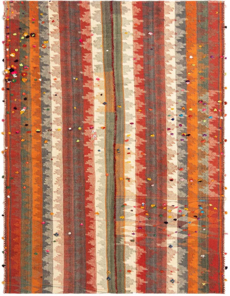 Detail image of 4' 6 x 7' 2 Jajim Rug