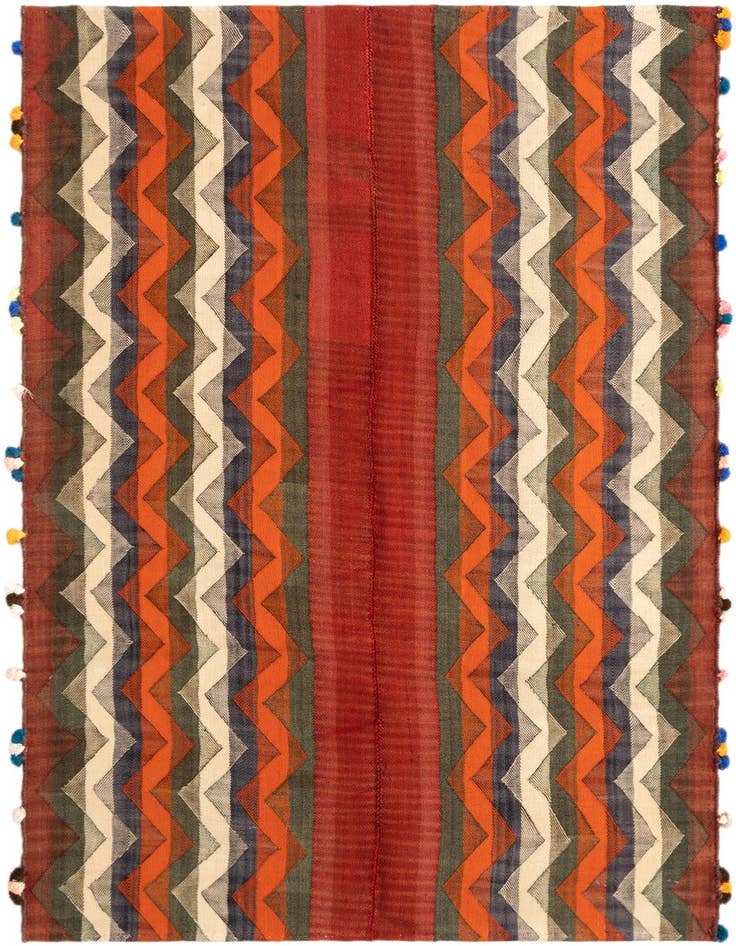 Detail image of 4' x 6' 3 Jajim Rug