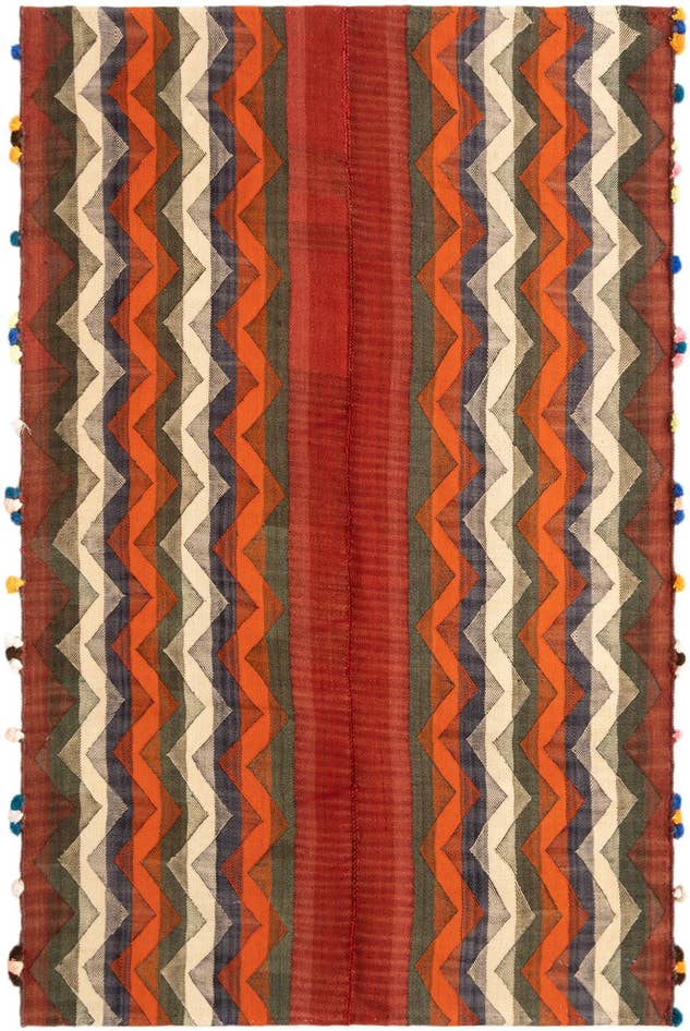 Detail image of 4' x 6' 3 Jajim Rug