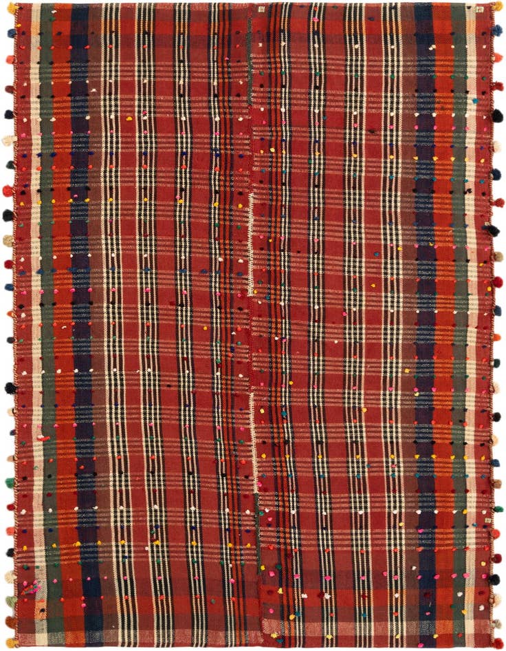 Detail image of 4' 1 x 7' Jajim Rug
