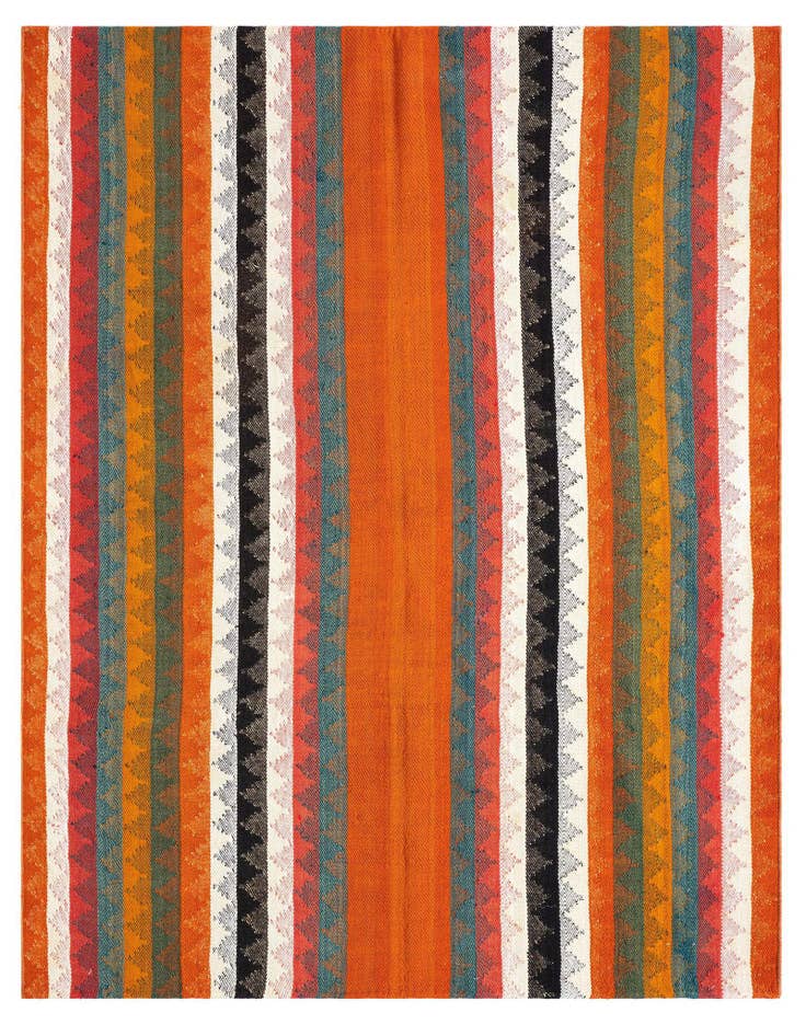Detail image of 4' 10 x 6' Jajim Wool Rug