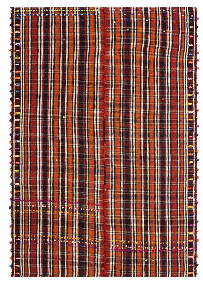 Detail image of 4' 10 x 7' Jajim Wool Rug