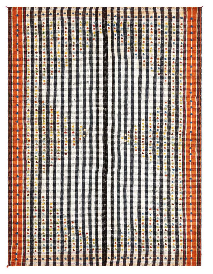 Detail image of 4' 9 x 7' 3 Jajim Wool Rug