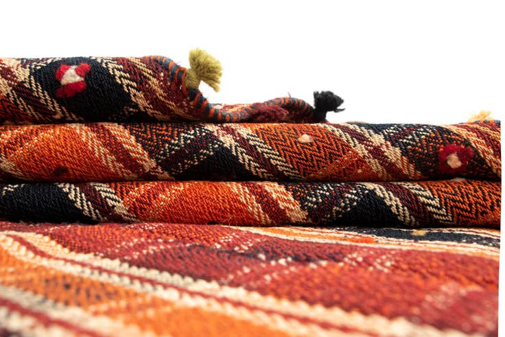 Detail image of 4' 11 x 7' 1 Jajim Wool Rug