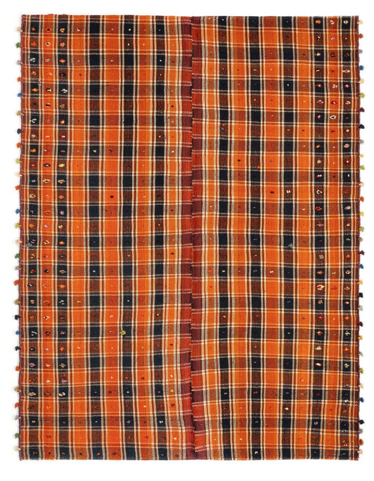 Detail image of 4' 11 x 7' 1 Jajim Wool Rug