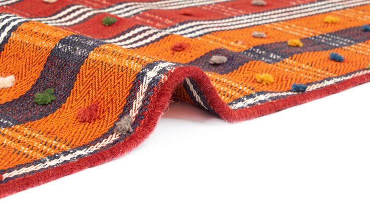 Detail image of 4' 9 x 7' 3 Jajim Wool Rug