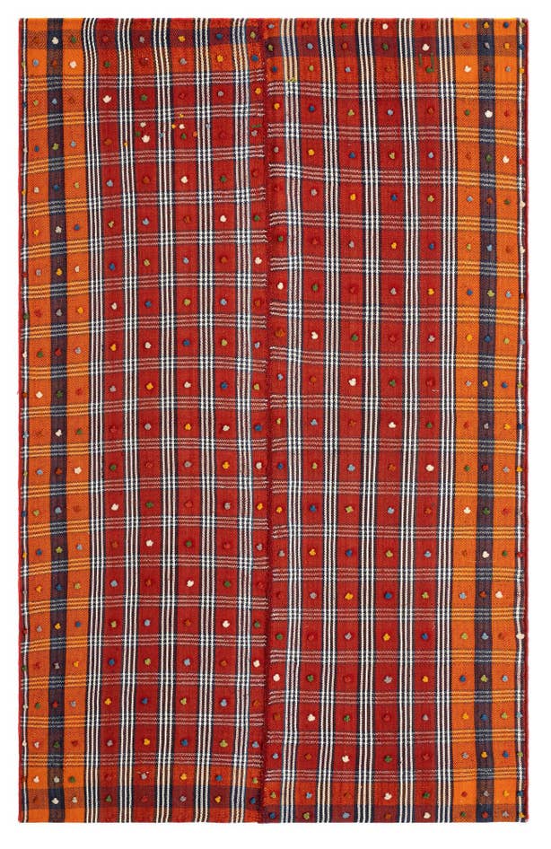 Detail image of 4' 9 x 7' 3 Jajim Wool Rug