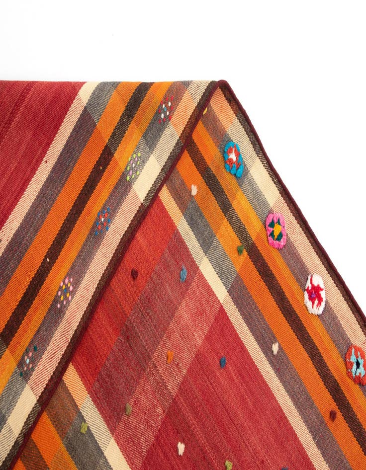 Detail image of 4' 10 x 7' 1 Jajim Wool Rug