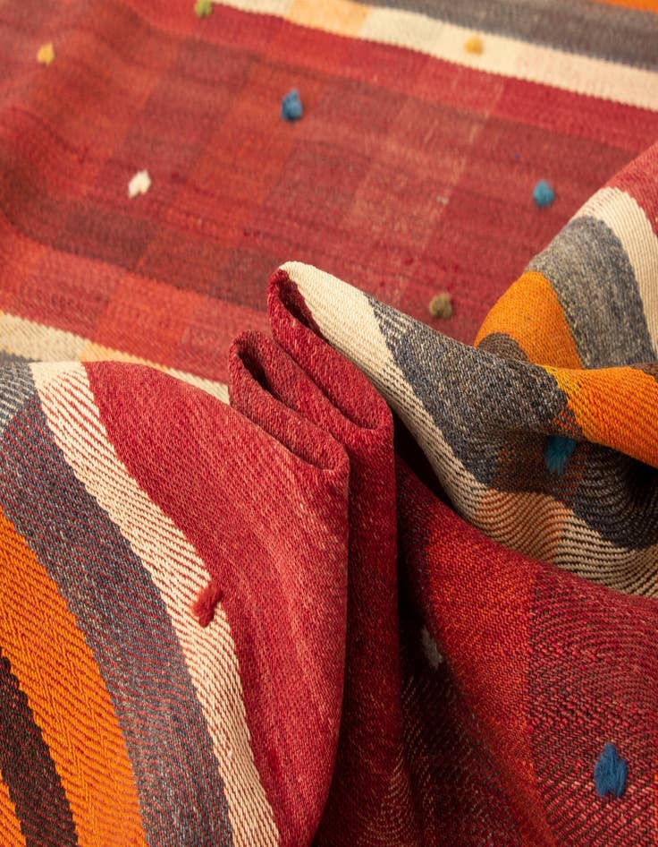 Detail image of 4' 10 x 7' 1 Jajim Wool Rug