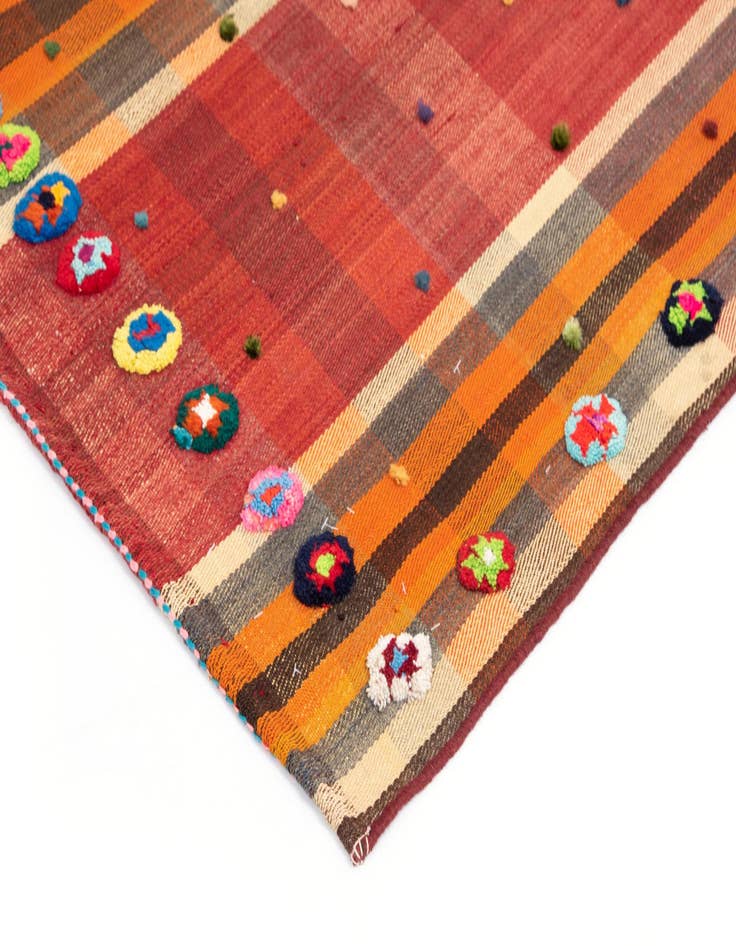 Detail image of 4' 10 x 7' 1 Jajim Wool Rug