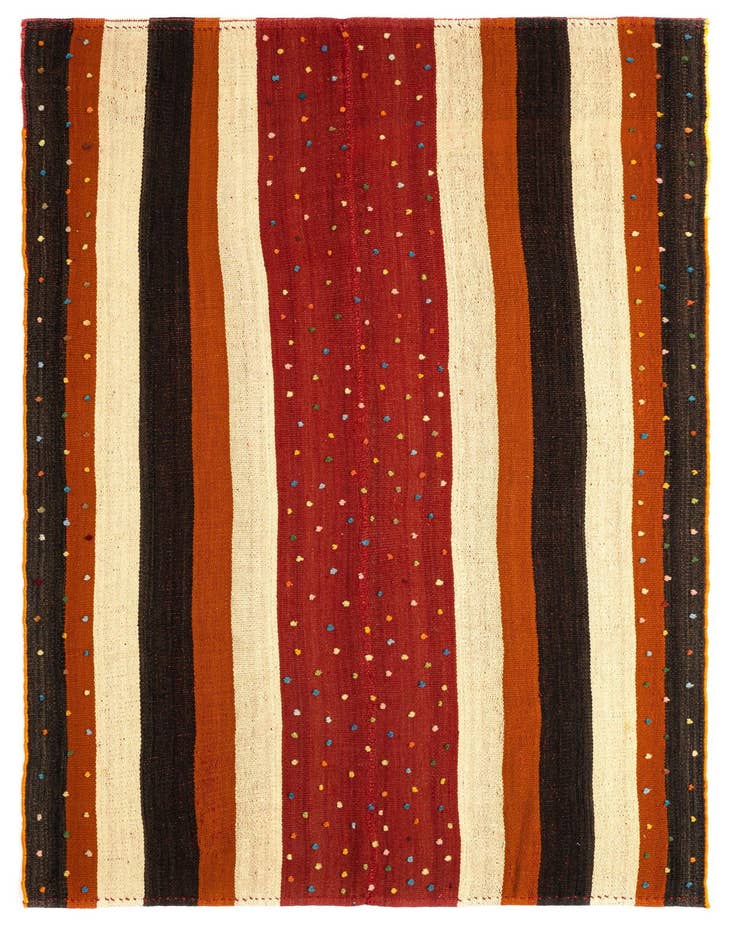 Detail image of 4' 7 x 7' 11 Jajim Wool Rug