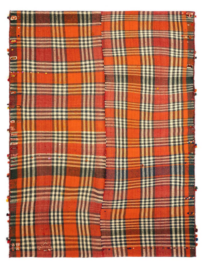 Detail image of 5' 1 x 7' 1 Jajim Wool Rug