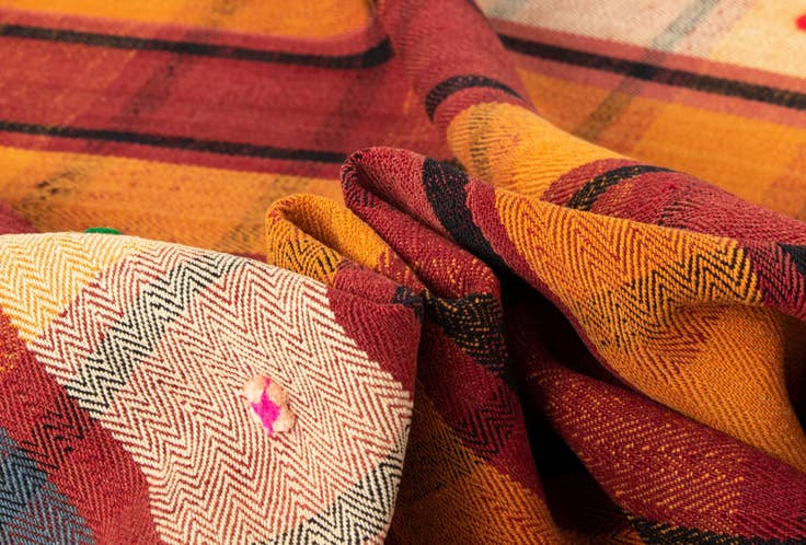 Detail image of 5' 1 x 7' 6 Jajim Wool Rug