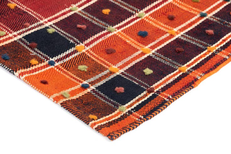 Detail image of 4' 10 x 8' 8 Jajim Wool Rug
