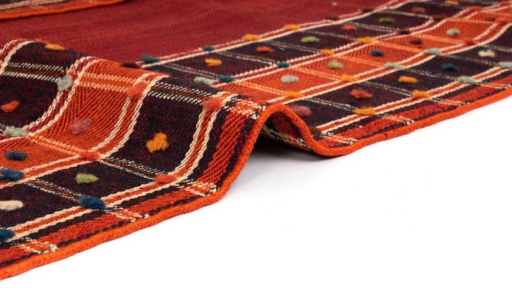 Detail image of 4' 10 x 8' 8 Jajim Wool Rug