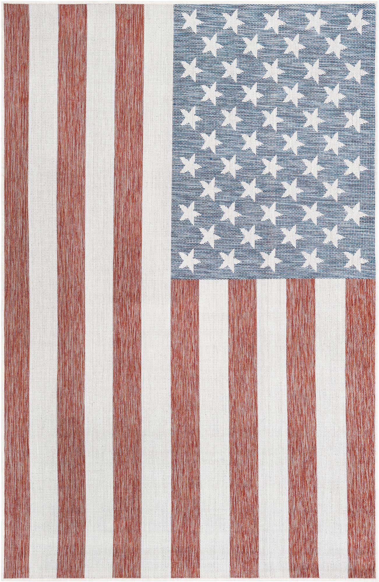 Custom Red Easy-Clean Jill Zarin Indoor / Outdoor Rug