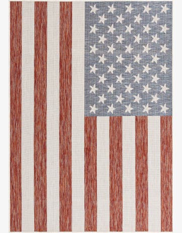 Red Easy-Clean Jill Zarin Indoor / Outdoor Rug