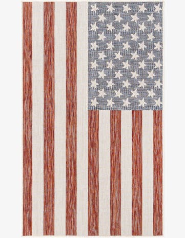 Red Easy-Clean Jill Zarin Indoor / Outdoor Rug