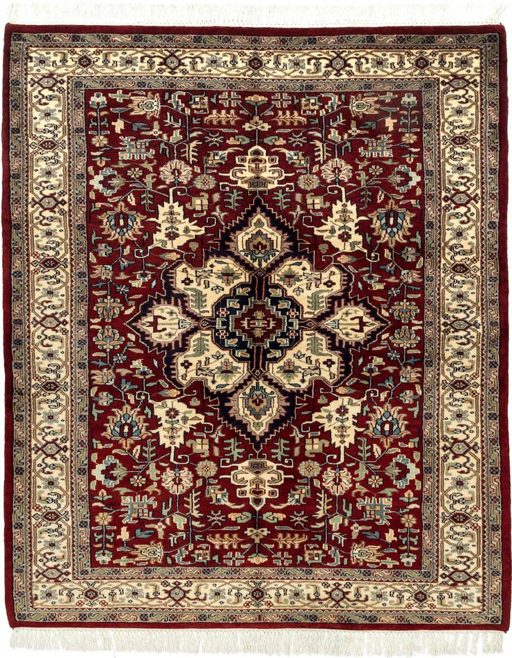 Detail image of 4' 3 x 7' Hand Knotted Joshaghan Wool Rug