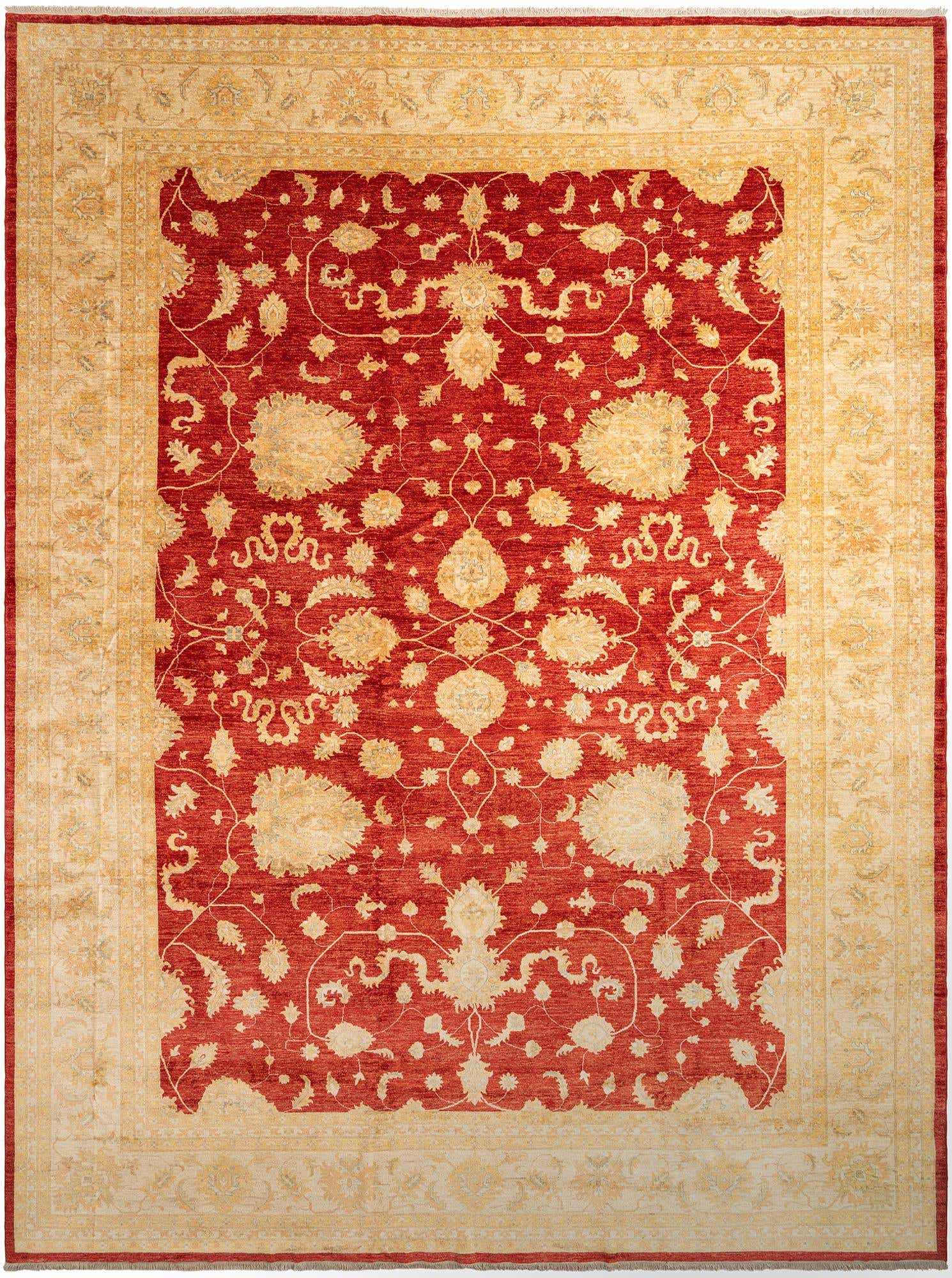 13' 2 x 17' 7 Kaizar Wool Rug