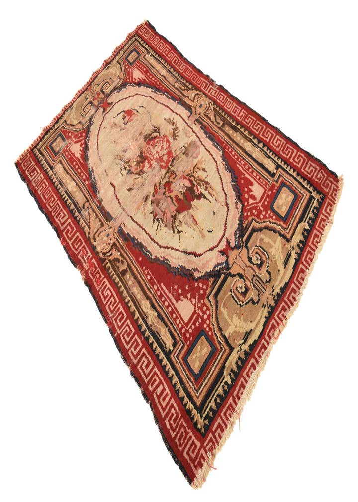 3' 9 x 5' 9 Hand Knotted Karabakh Persian Wool Rug