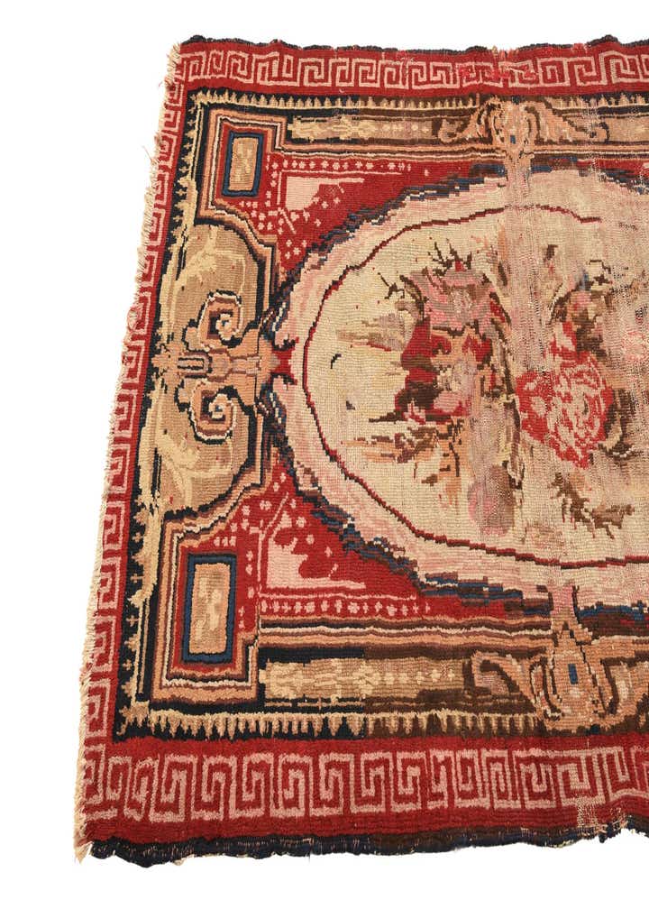 3' 9 x 5' 9 Hand Knotted Karabakh Persian Wool Rug