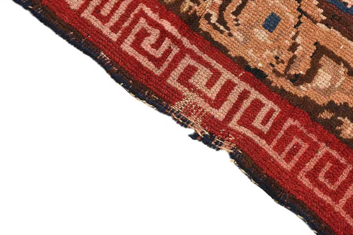 3' 9 x 5' 9 Hand Knotted Karabakh Persian Wool Rug