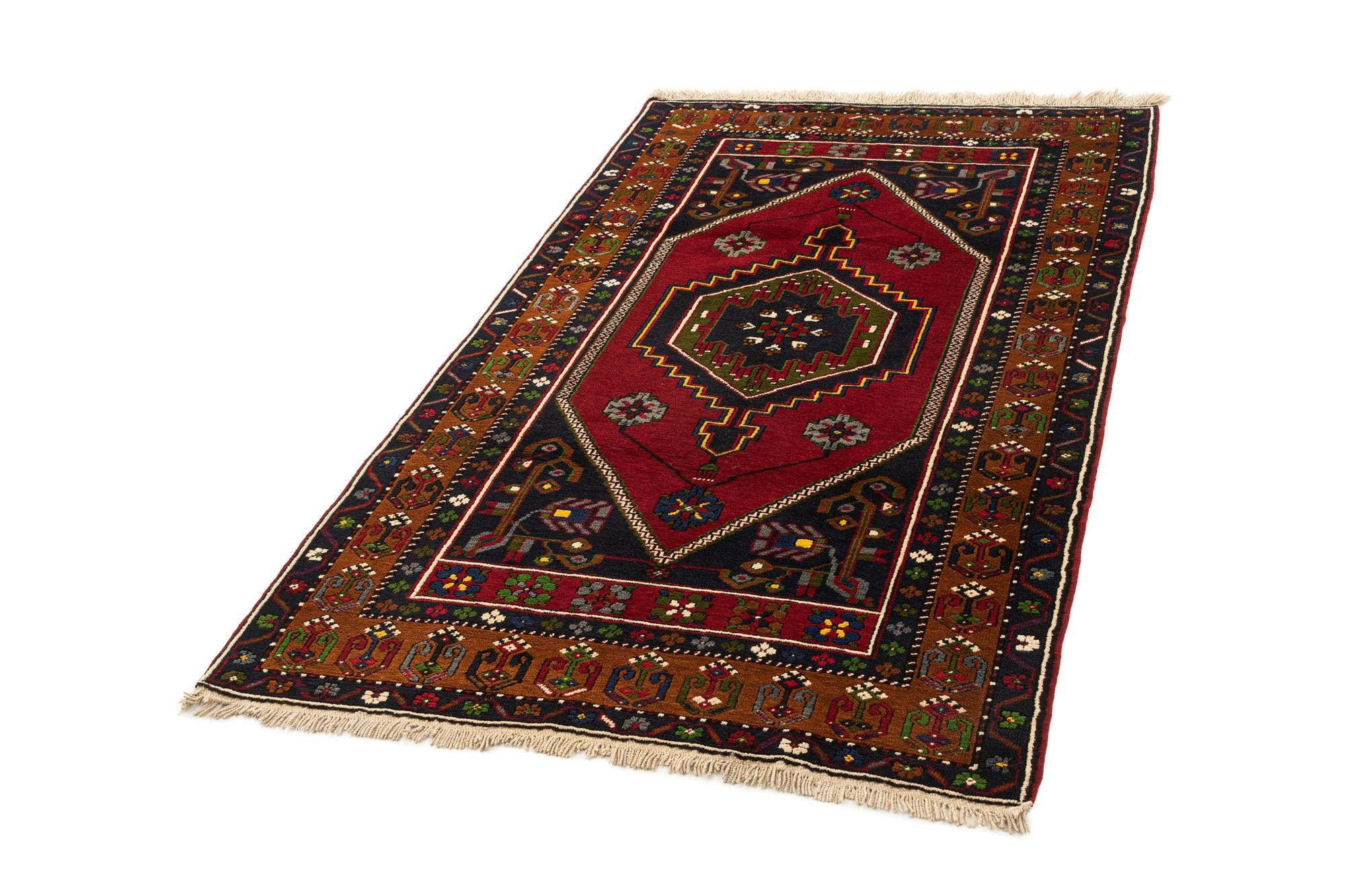 3' 10 x 7' Hand Knotted Kars Wool Rug