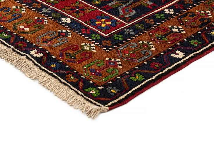 Detail image of 3' 10 x 7' Hand Knotted Kars Wool Rug