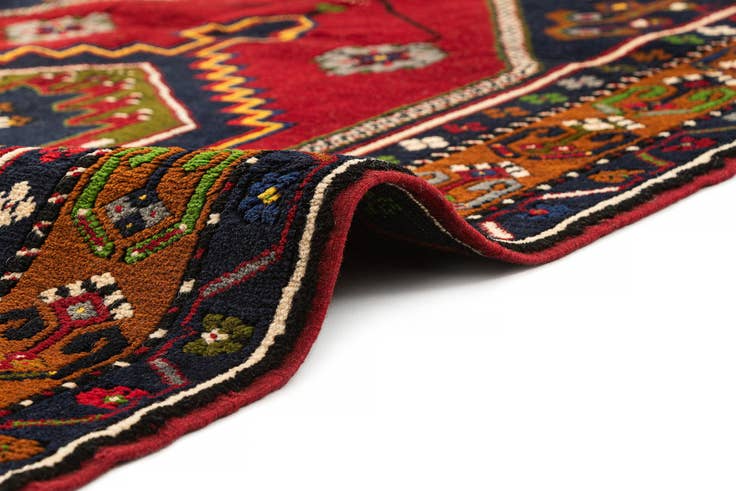 Detail image of 3' 10 x 7' Hand Knotted Kars Wool Rug