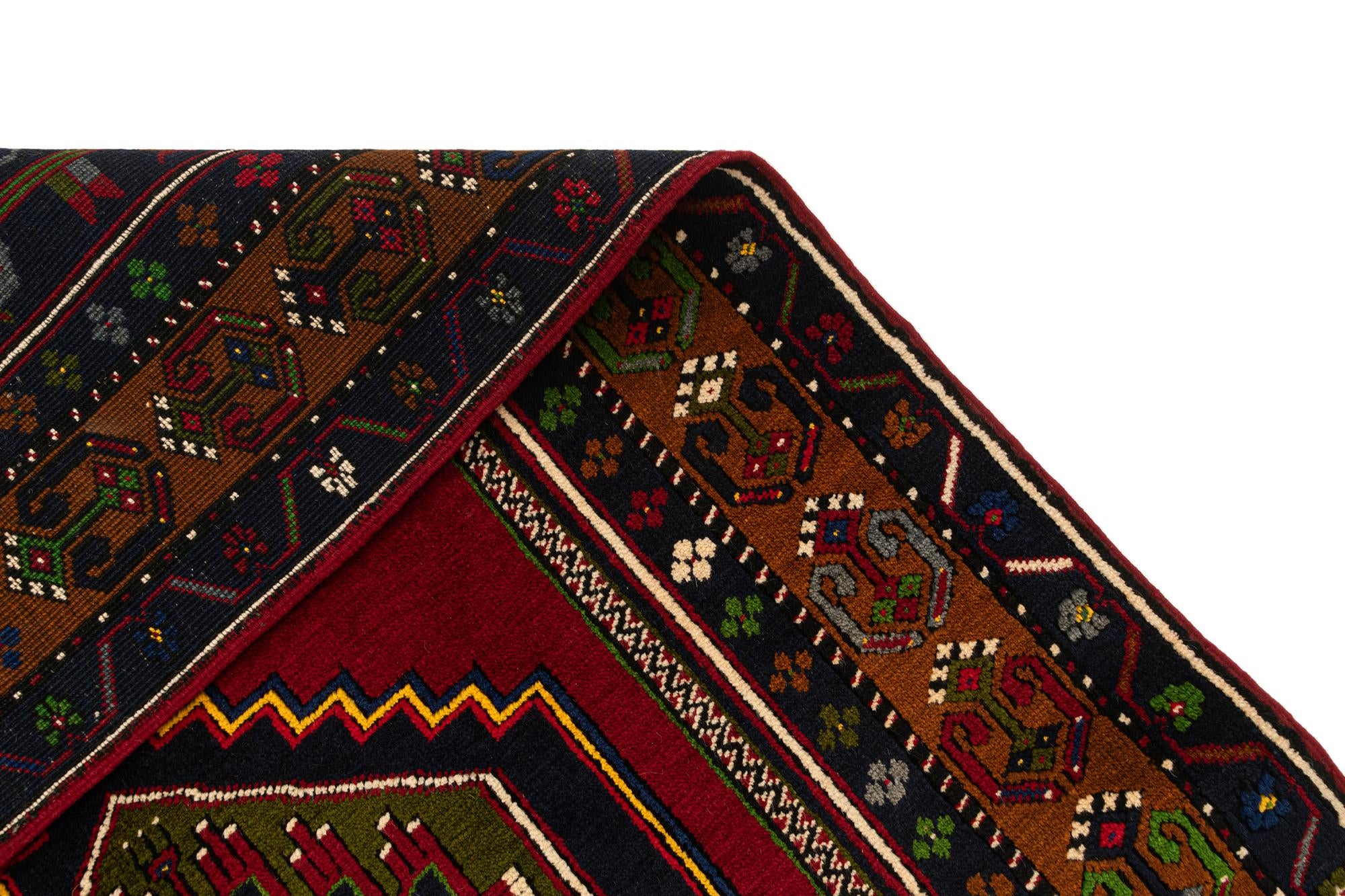 3' 10 x 7' Hand Knotted Kars Wool Rug