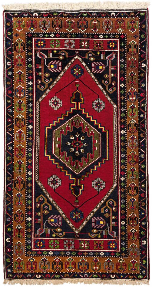 Detail image of 3' 10 x 7' Hand Knotted Kars Wool Rug