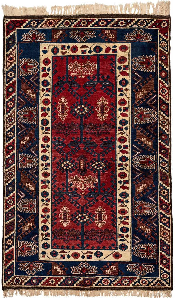 4' 2 x 6' 7 Hand Knotted Kars Wool Rug