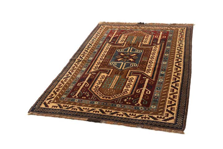 4' 9 x 7' 2 Hand Knotted Kars Wool Rug