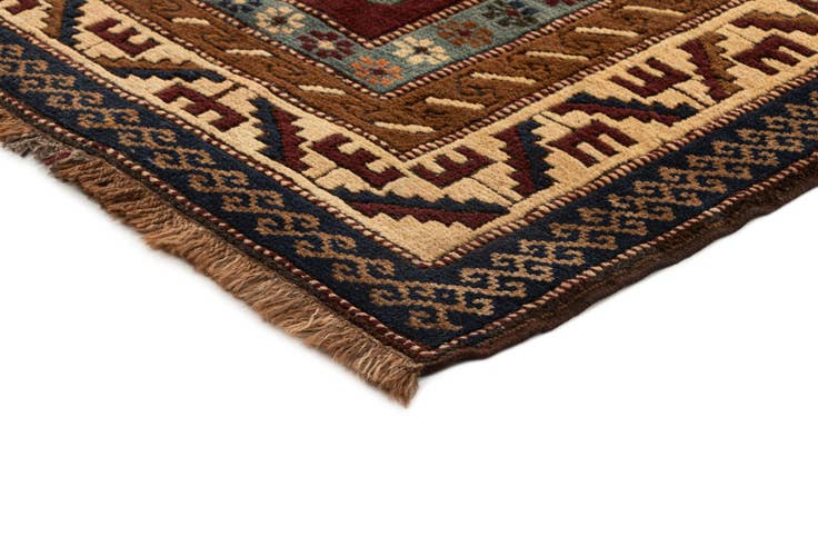Detail image of 4' 9 x 7' 2 Hand Knotted Kars Wool Rug
