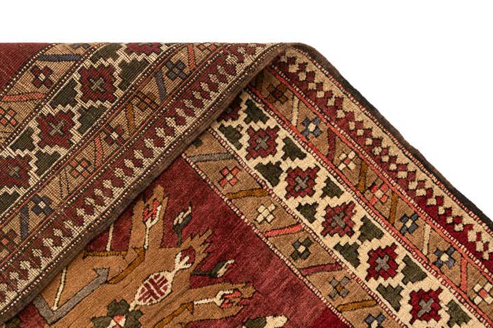 4' 3 x 7' 6 Hand Knotted Kars Wool Rug