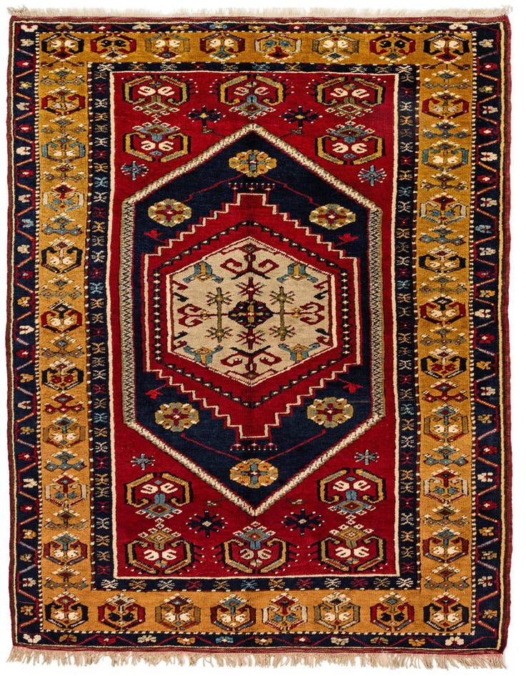 Detail image of 4' x 7' Hand Knotted Kars Wool Rug