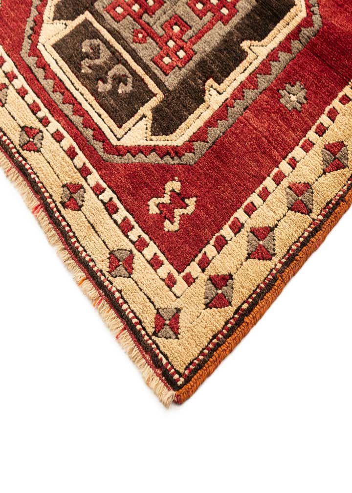 3' 3 x 6' 1 Hand Knotted Kars Wool Rug