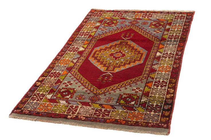 Detail image of 3' 7 x 6' Hand Knotted Kars Wool Rug