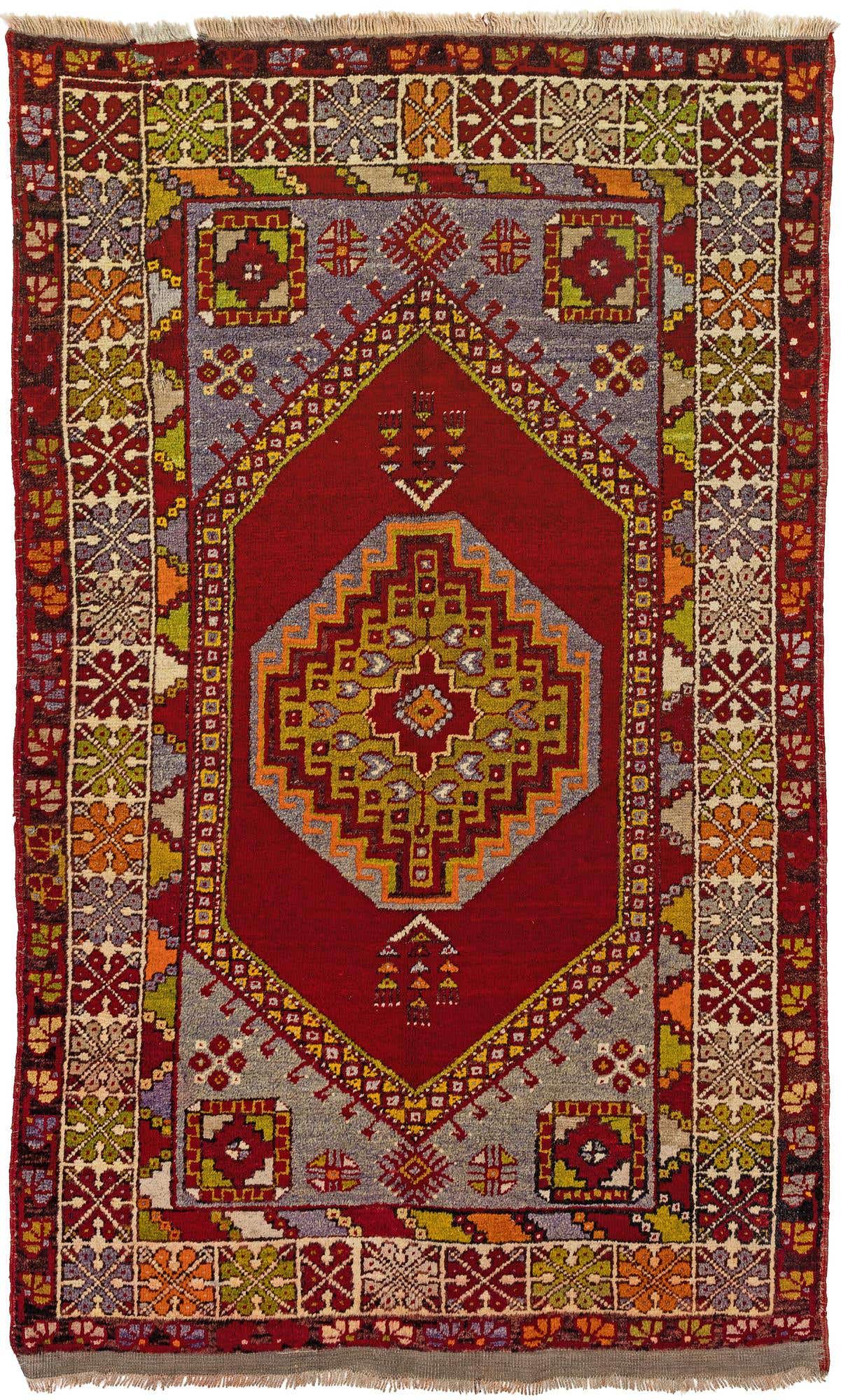 3' 7 x 6' Hand Knotted Kars Wool Rug