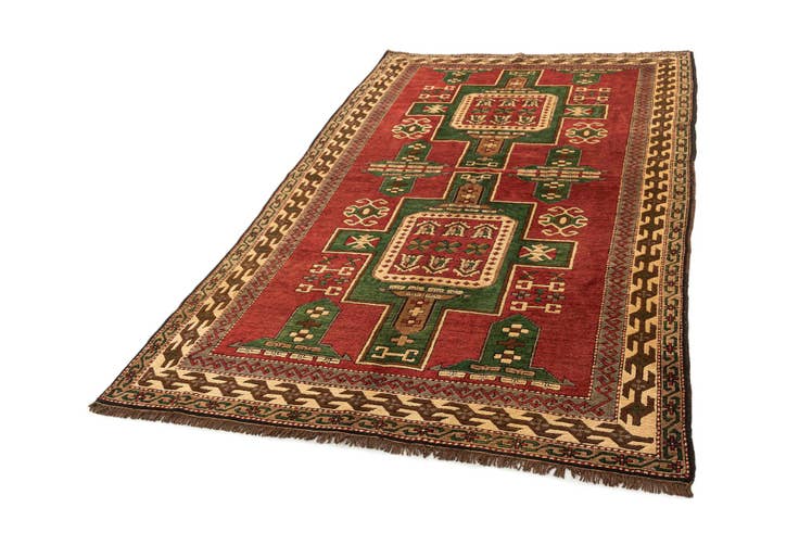 Detail image of 5' 3 x 8' 10 Hand Knotted Kars Wool Rug