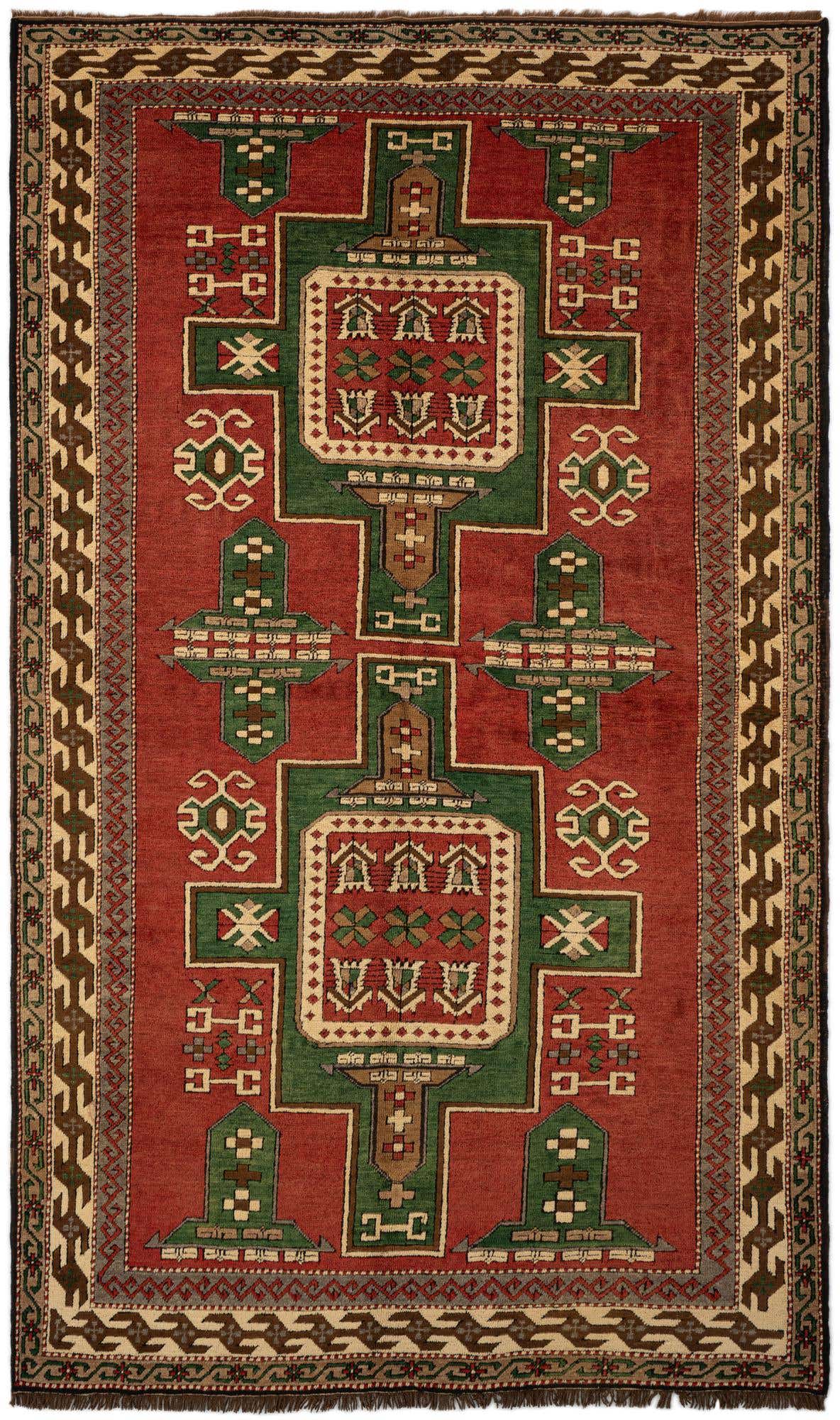 5' 3 x 8' 10 Hand Knotted Kars Wool Rug