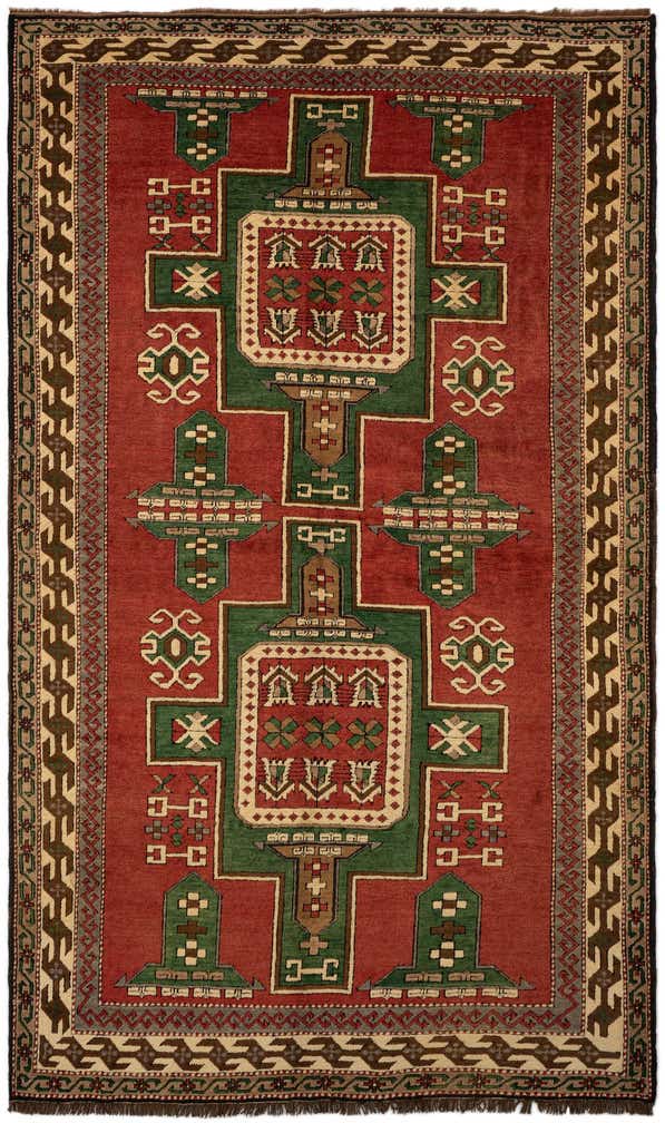 5' 3 x 8' 10 Hand Knotted Kars Wool Rug