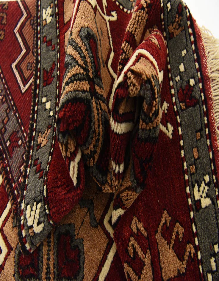 Detail image of 3' 3 x 6' 9 Hand Knotted Kars Wool Rug