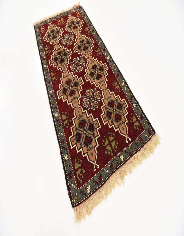 Detail image of 3' 3 x 6' 9 Hand Knotted Kars Wool Rug