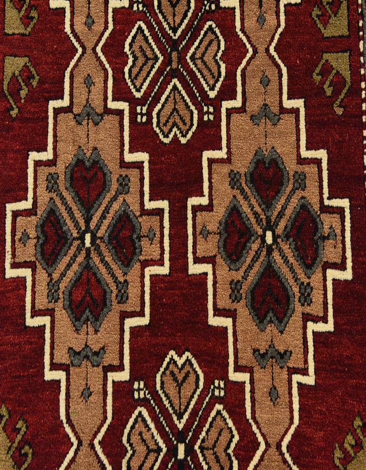 Detail image of 3' 3 x 6' 9 Hand Knotted Kars Wool Rug
