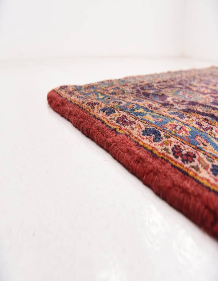 Detail image of 9' 9 x 13' 3  Hand Knotted Kashan Persian Wool Rug