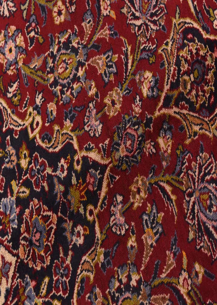 9' 7 x 13' 3 Hand Knotted Kashan Persian Wool Rug